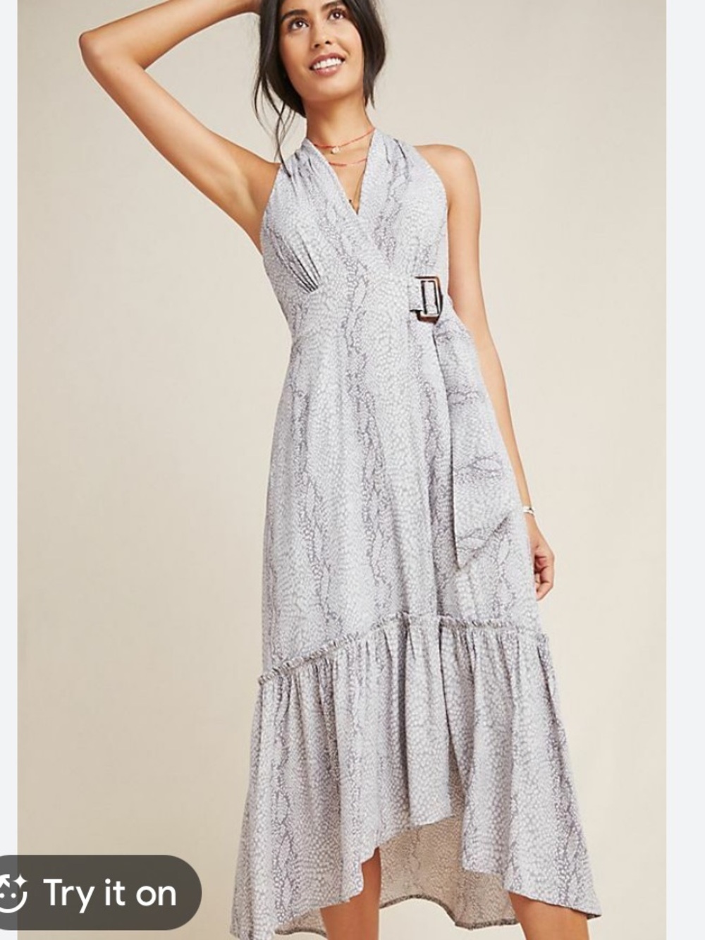 Anthropologie Marfa Snakeskin Dress